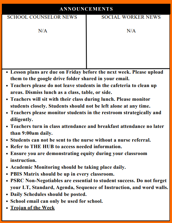 Weekly Newsletter