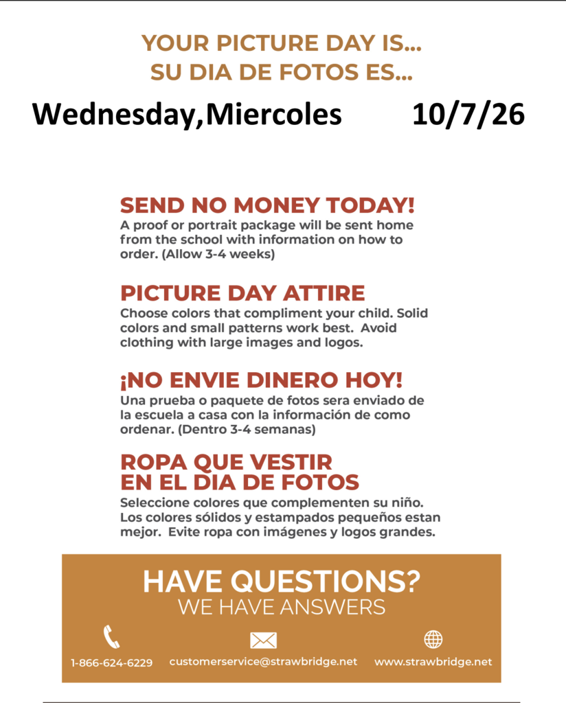 Picture Day October 7th