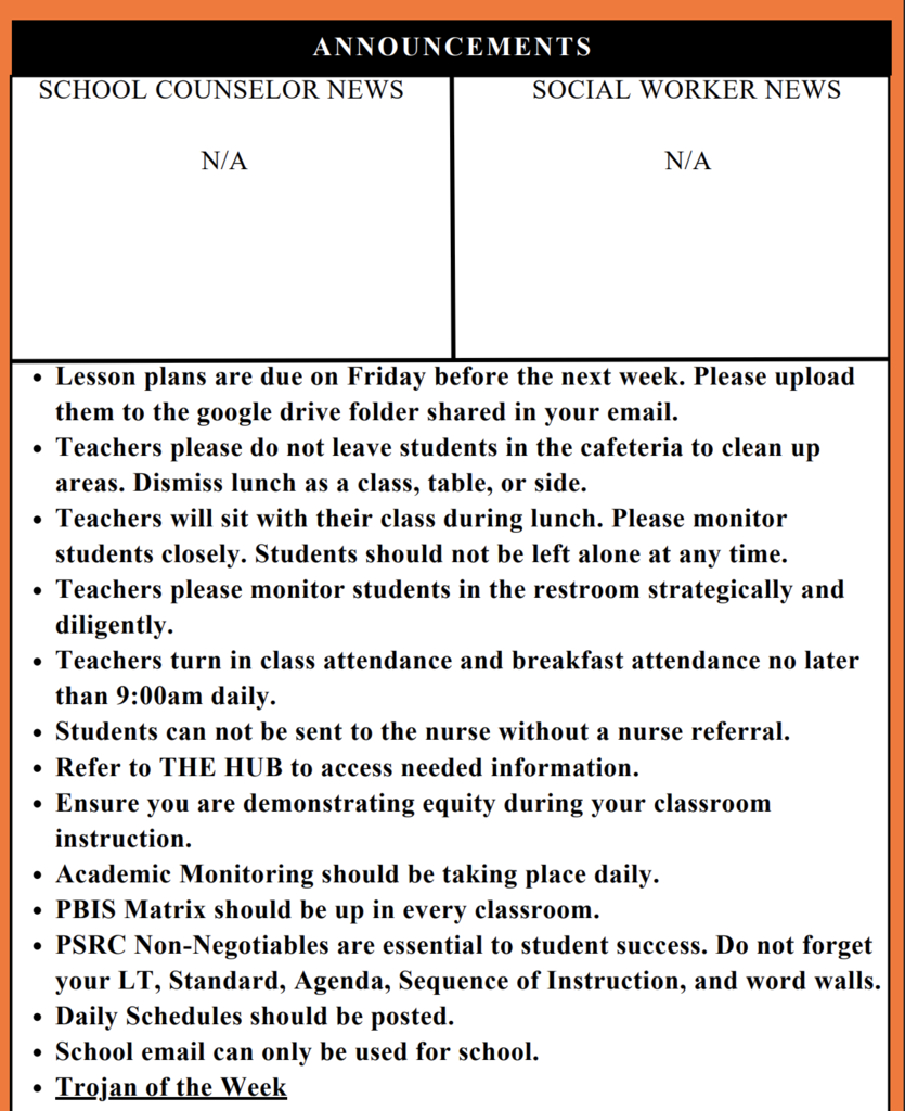 Weekly Newsletter