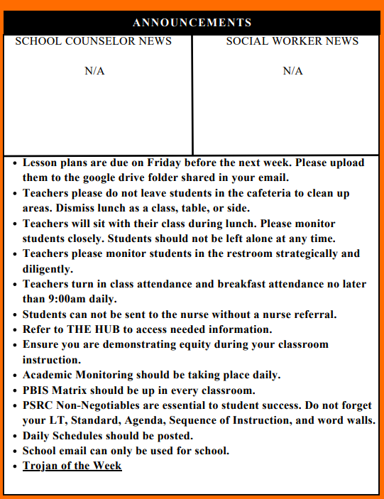 Weekly Newsletter