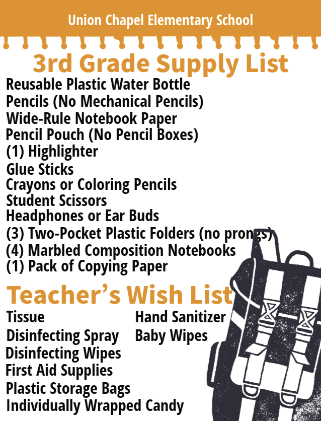 3 Supply List