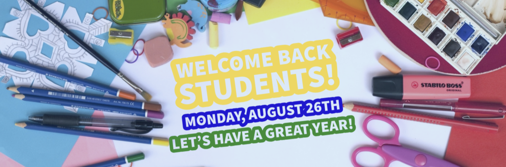 Welcome back students!