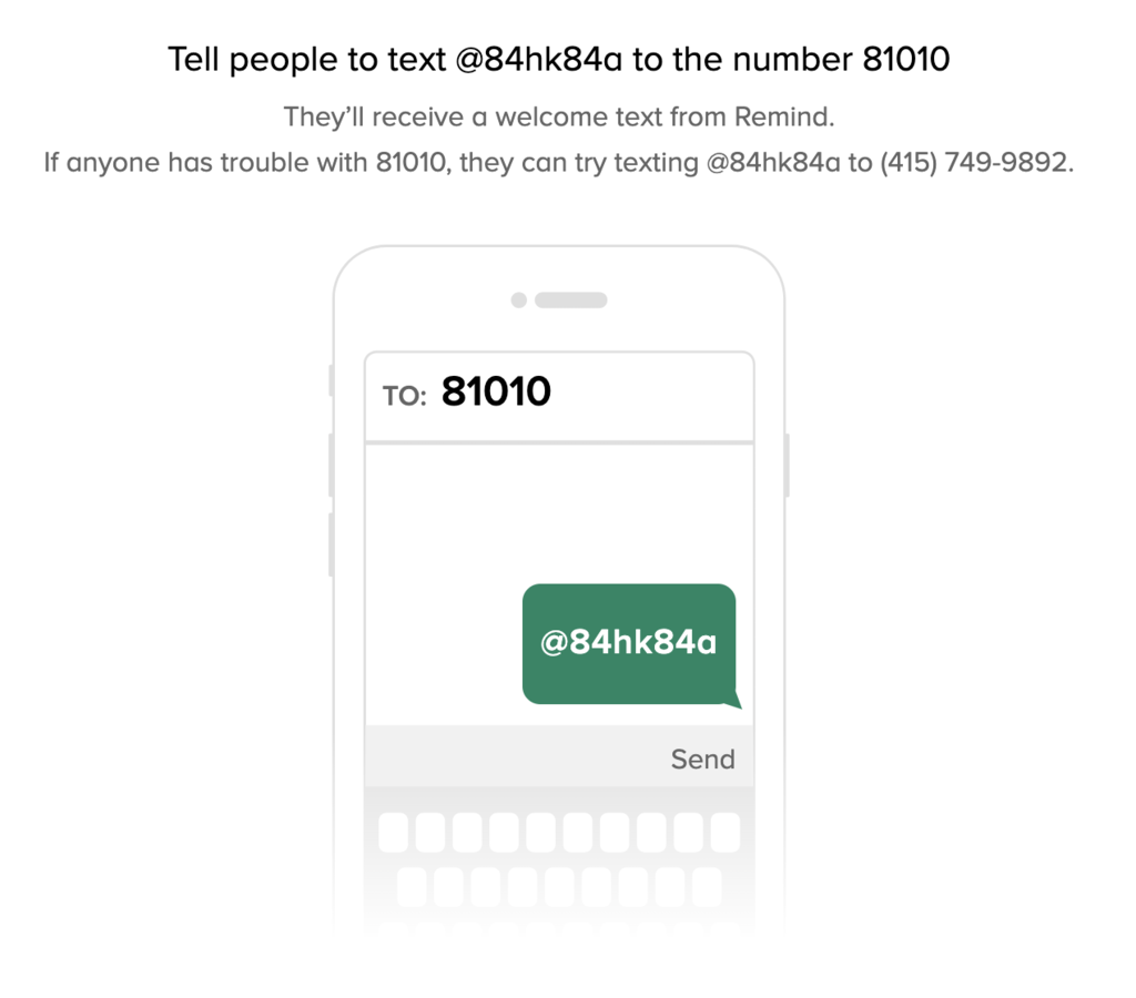 In-Person Directions to Join Remind