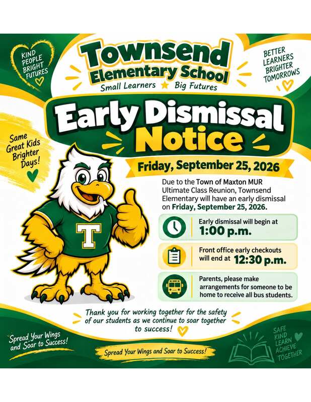 Early Dismissal Notice, September 25th