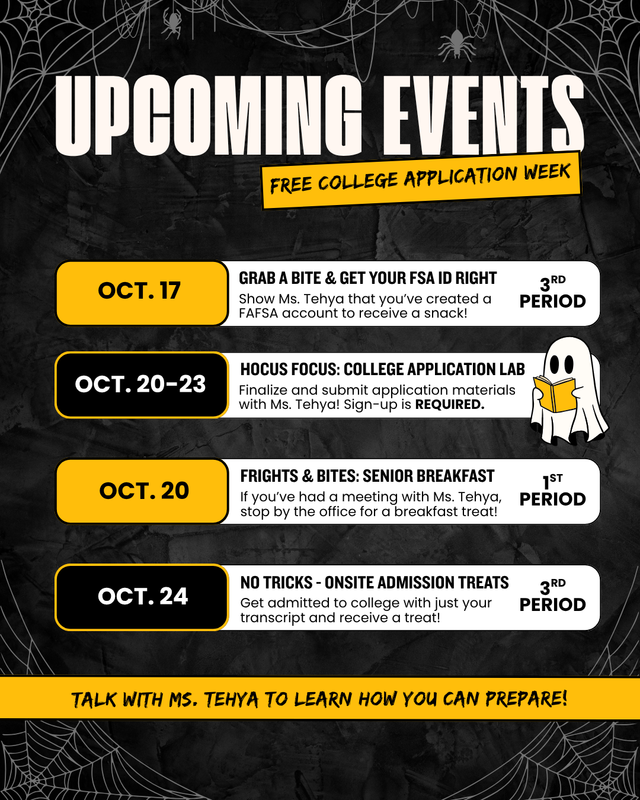 Free College Application Week Activities