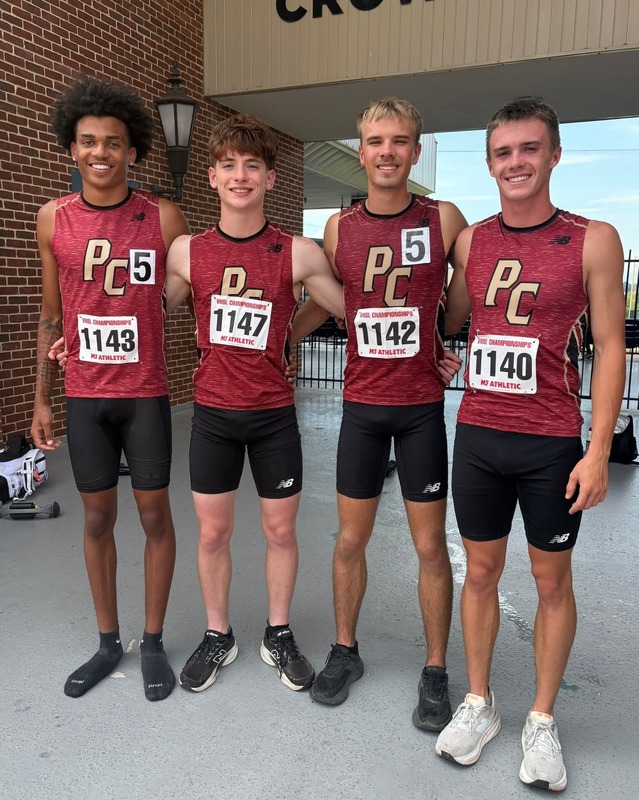 (4x400 meter relay: Braxton Merchant, Jackson Squires, Tanner Linkous, Cole Boone)