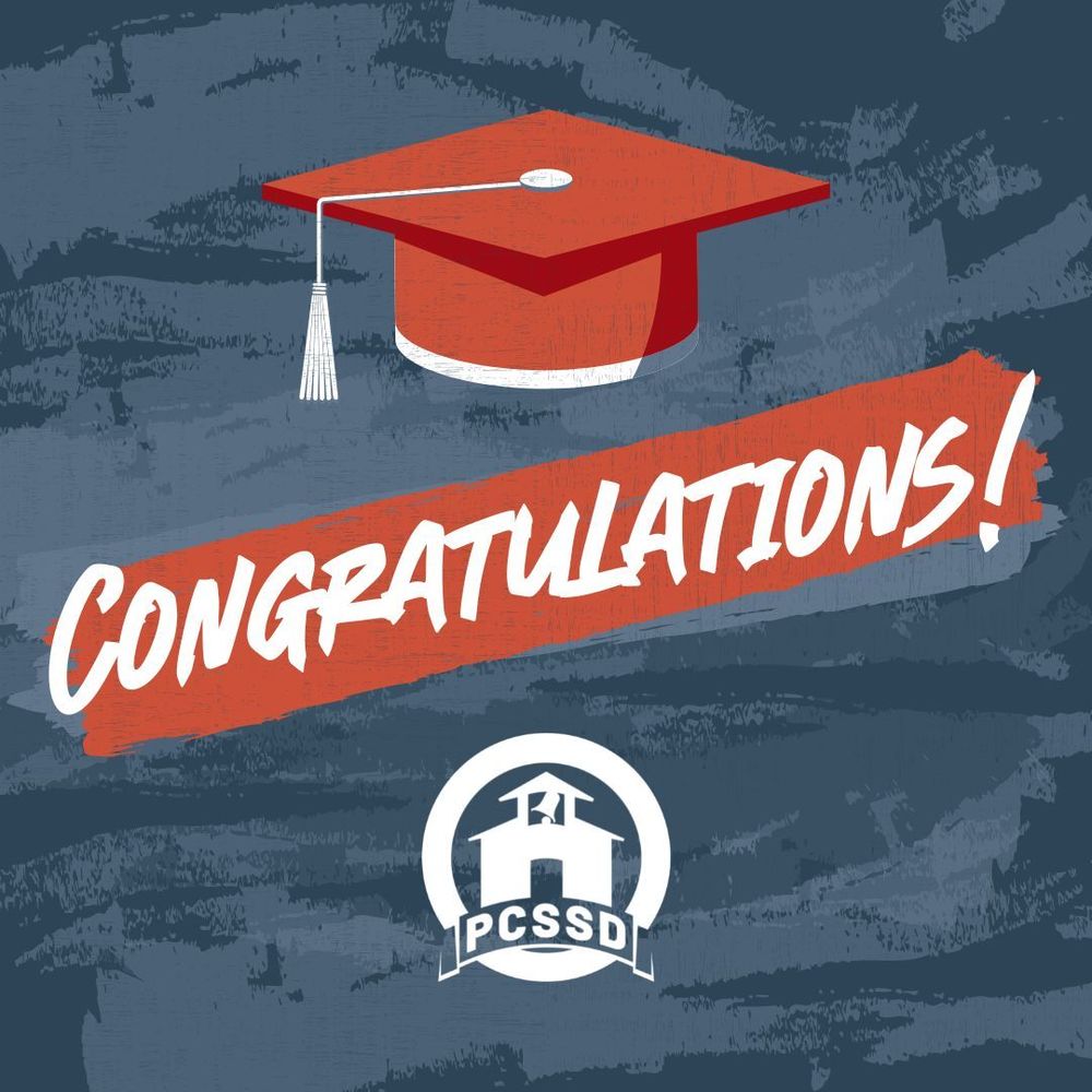 graphic that says congratulations with a graduation mortar board