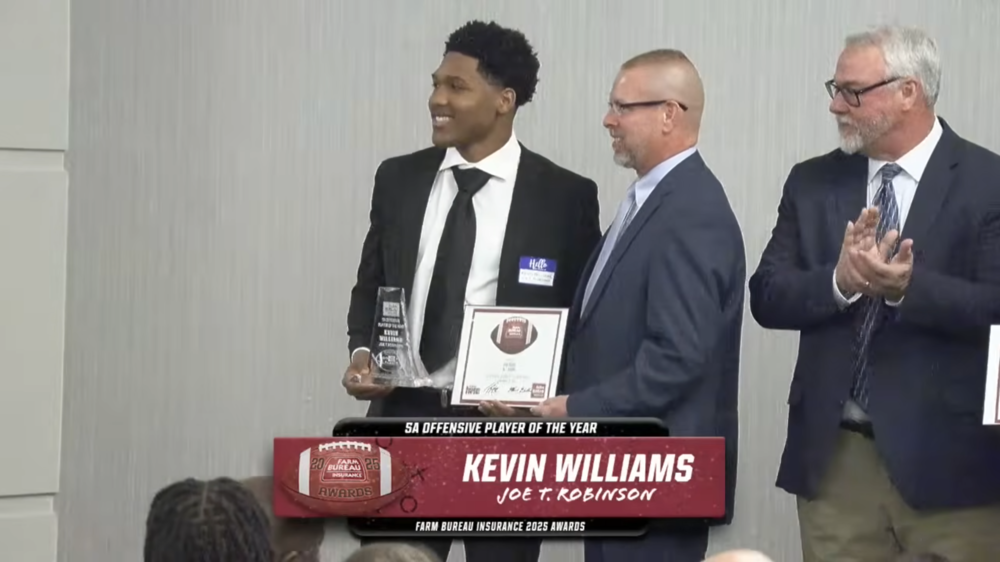 Kevin "Deuce" WIlliams winning 5A offensive player of the year