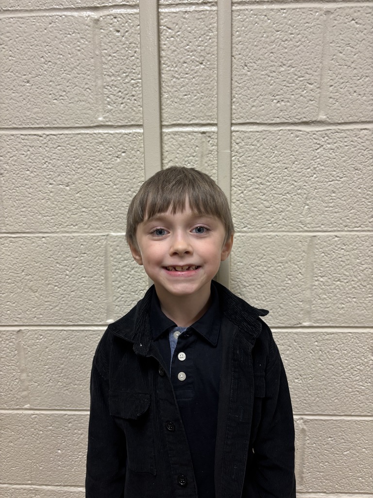 Image of First Grade Student who was nominated for Student of the Month 