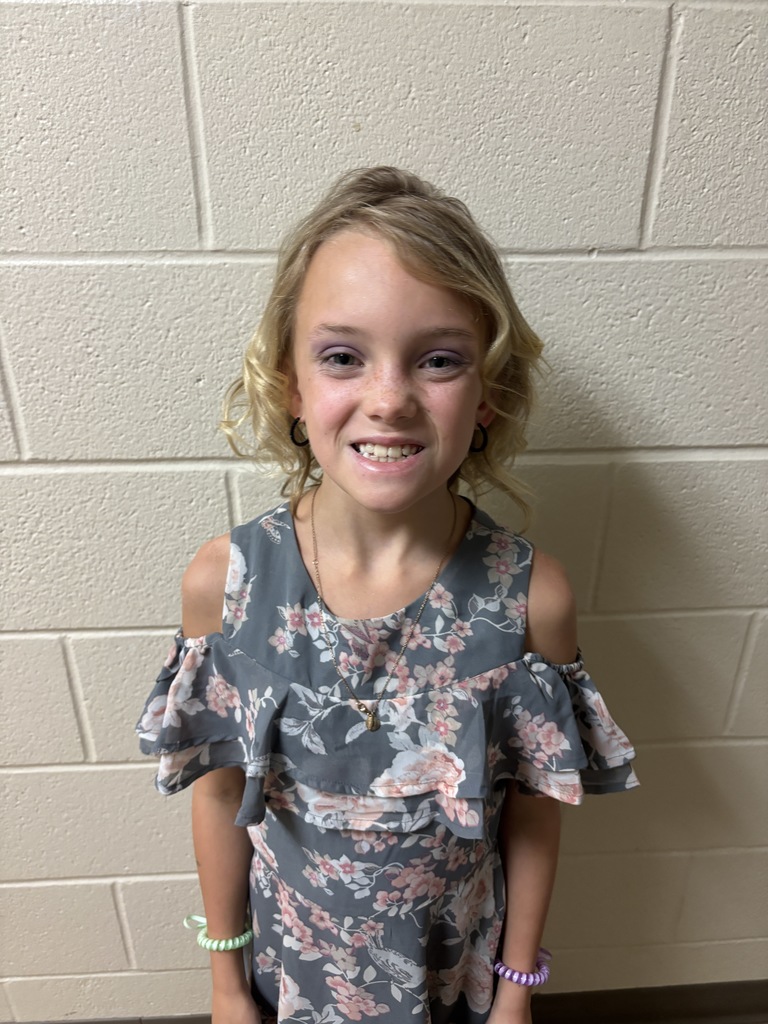 Image of  Second Grade Student who was nominated for Student of the Month 