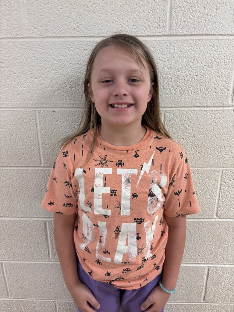 Image of Third Grade Student who was nominated for Student of the Month