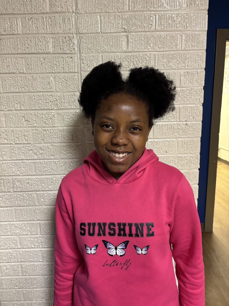 Image of Fifth Grade Student who was nominated for Student of the Month