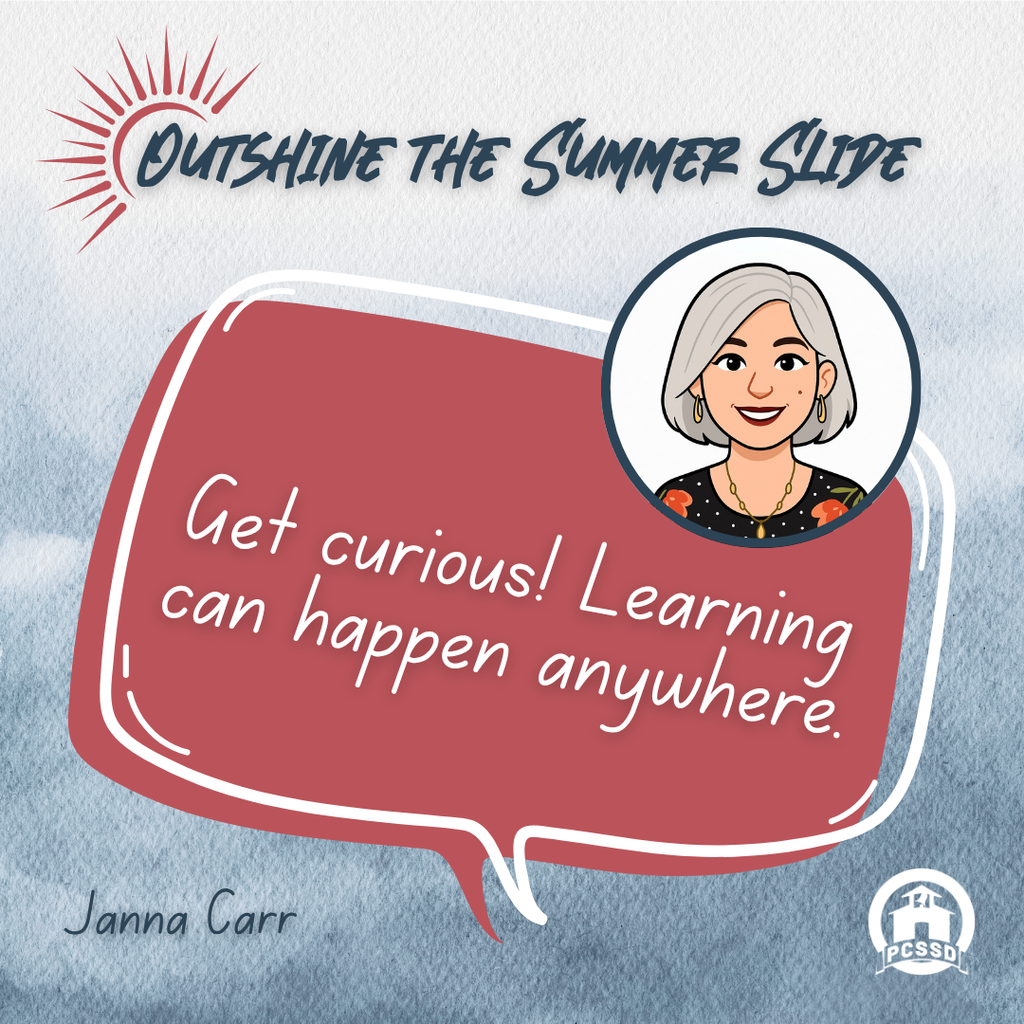 Outshine the Summer Slide with this on-the-go tip from MAUMELLE MIDDLE Principal, Janna Carr: "Visit the Museum of Discovery or Little Rock Zoo, explore Arkansas State Parks or start a science experiment or garden at home. Learning can happen anywhere!" #pcssdproud #serveall 
