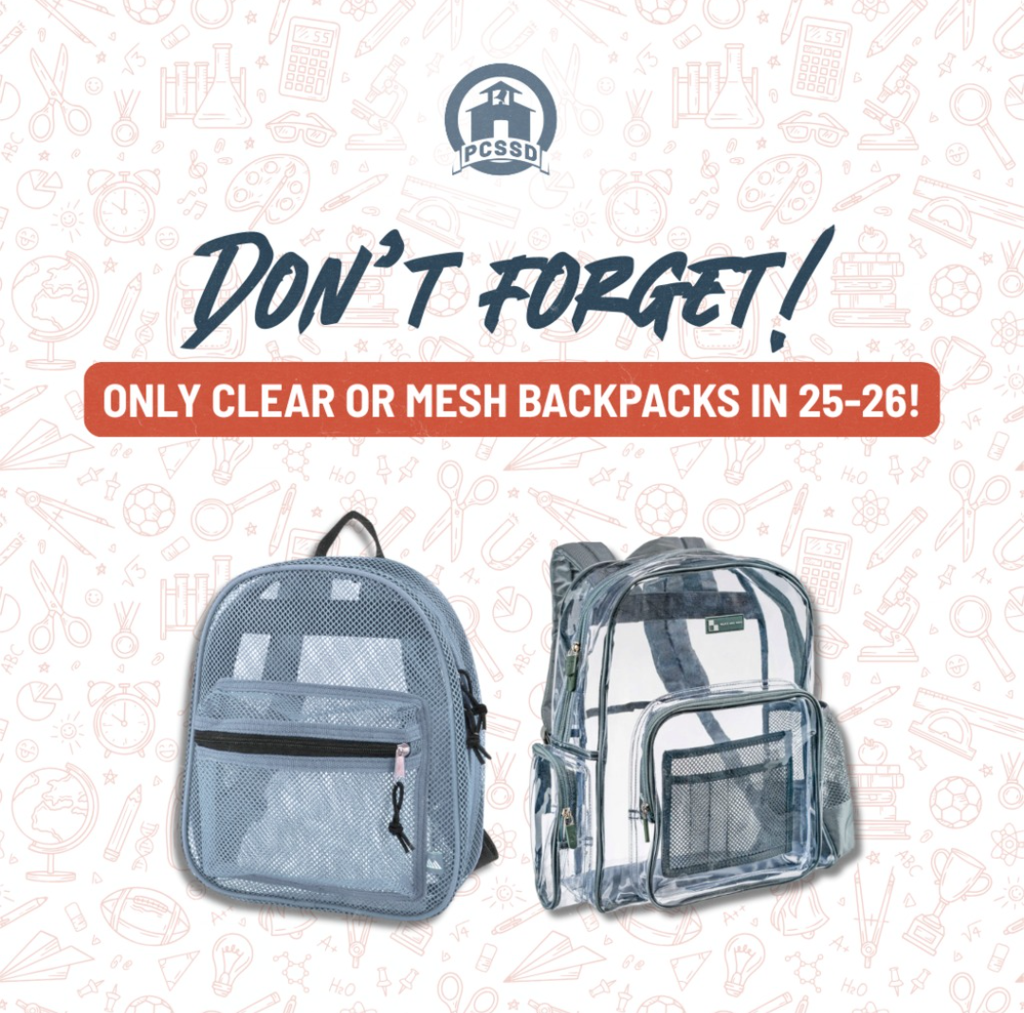 Clear or Mesh Backpacks
