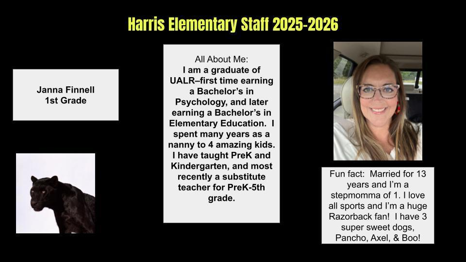 Welcome, Mrs. Finnell!
