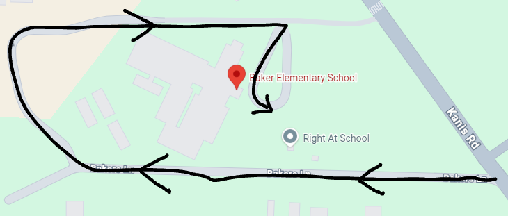 Map with Directions