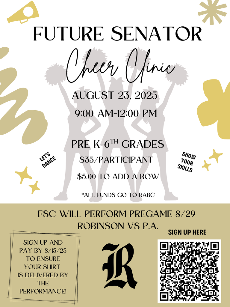 Future Senator Cheer Clinic August 23 2025