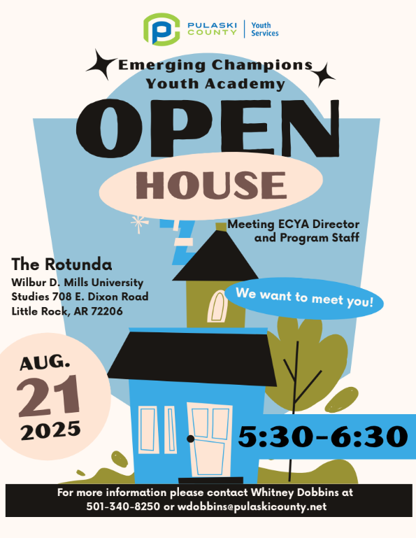 Emerging Champions Youth Academy Open House Flyer