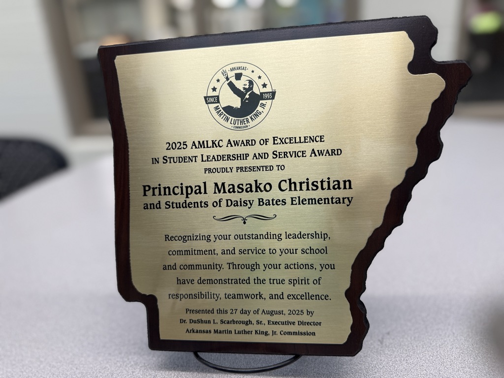 Daisy Bates Elem receives AMLKC award