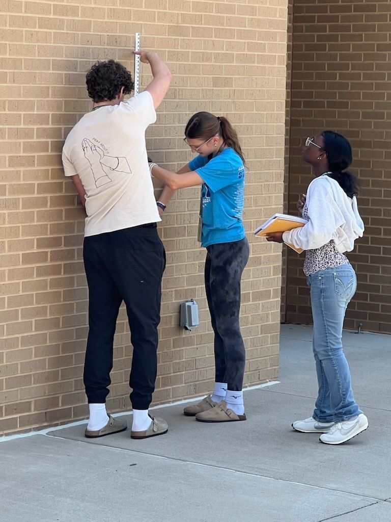 AP Stats takes learning outside!