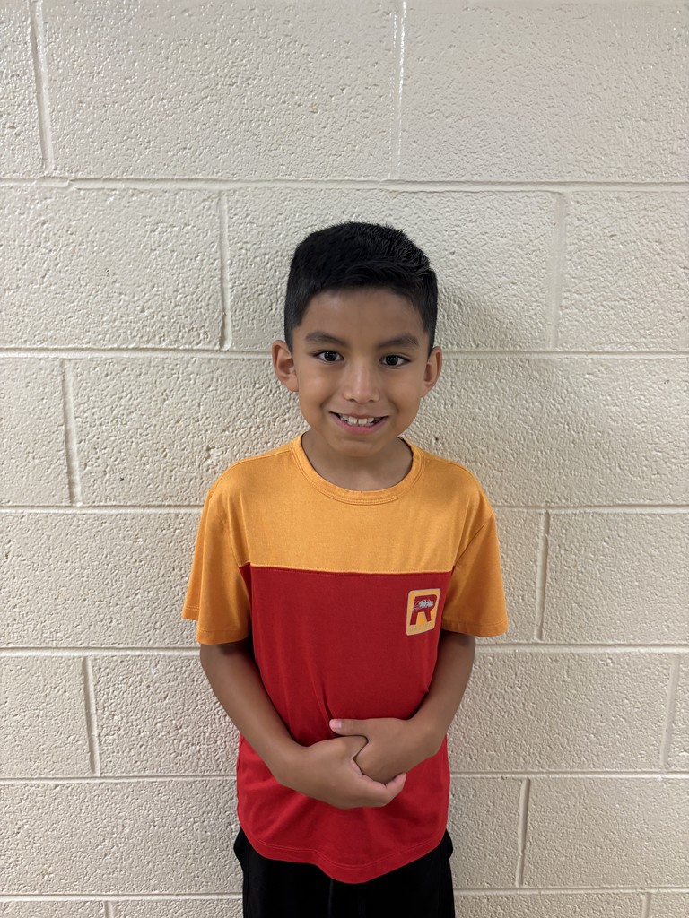 Image of Third Grade Student who was nominated for Student of the Month