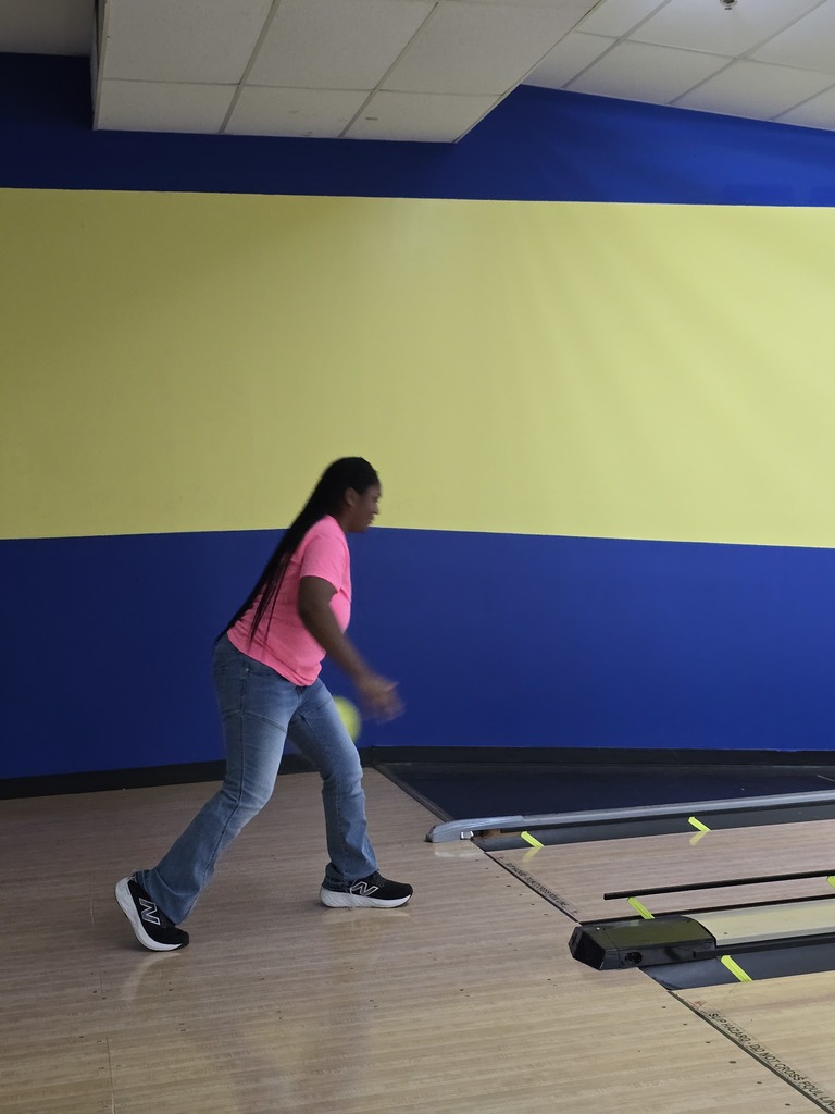One girl bowling