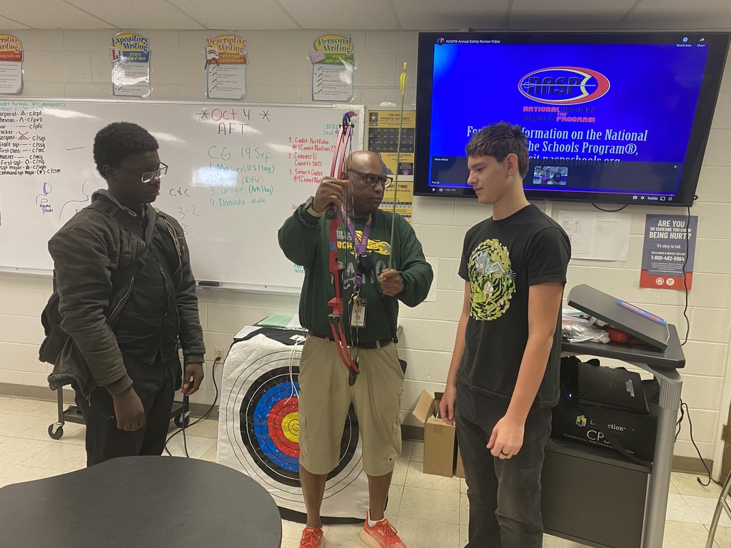Instructor demonstrating arrow use