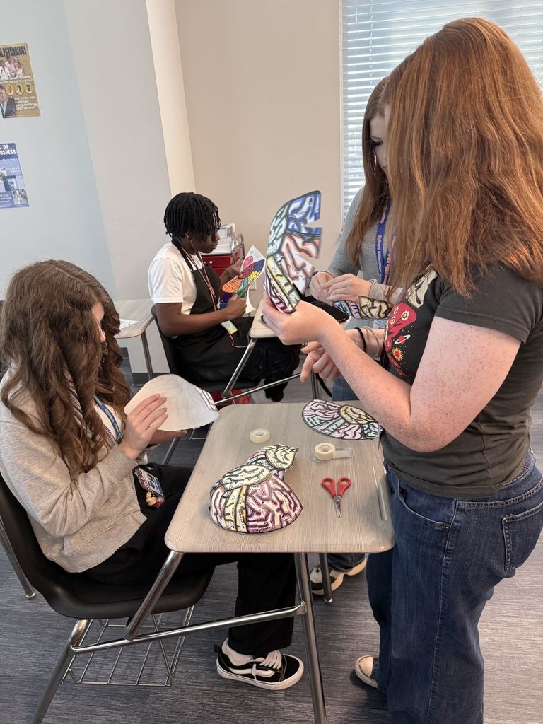 Brain hats in psychology - Hands on learning!