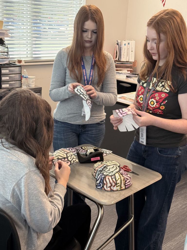 Brain hats in psychology - Hands on learning!