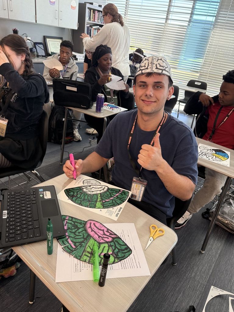 Brain hats in psychology - Hands on learning!
