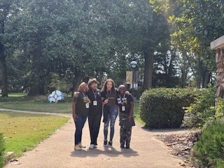 Group of students on sidewalk