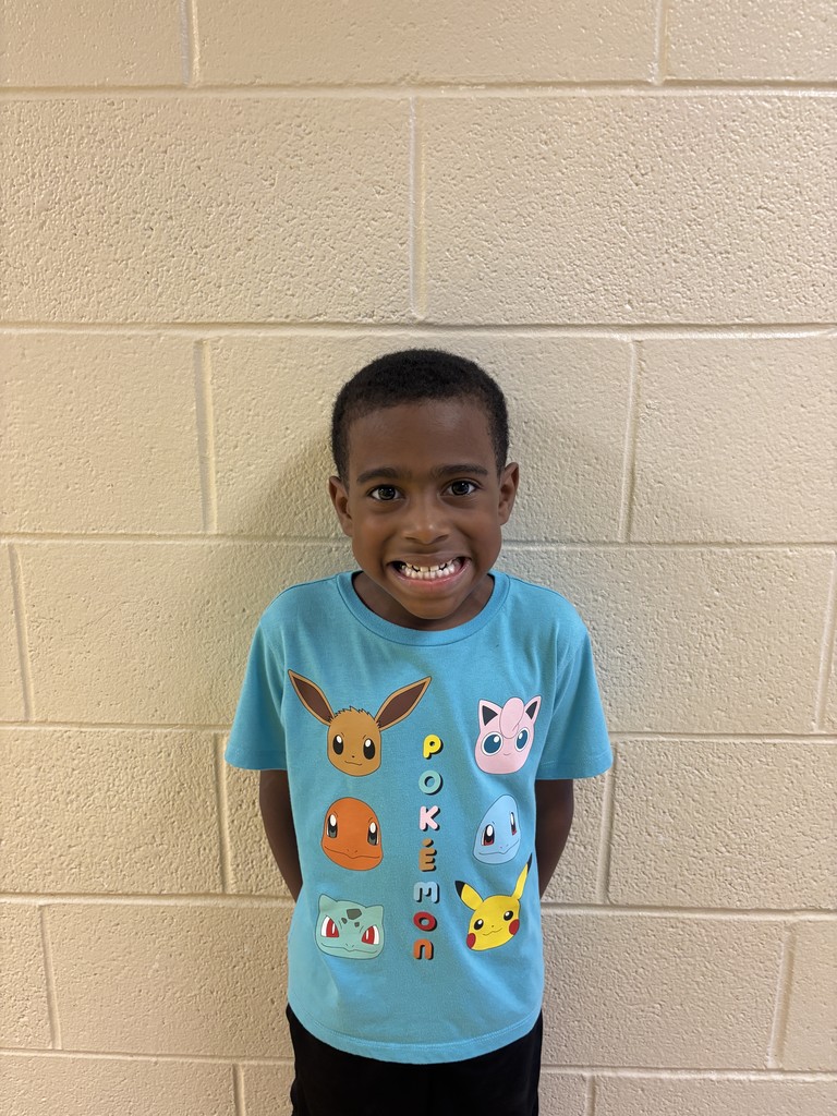 Image of First Grade Student who was nominated for Student of the Month 