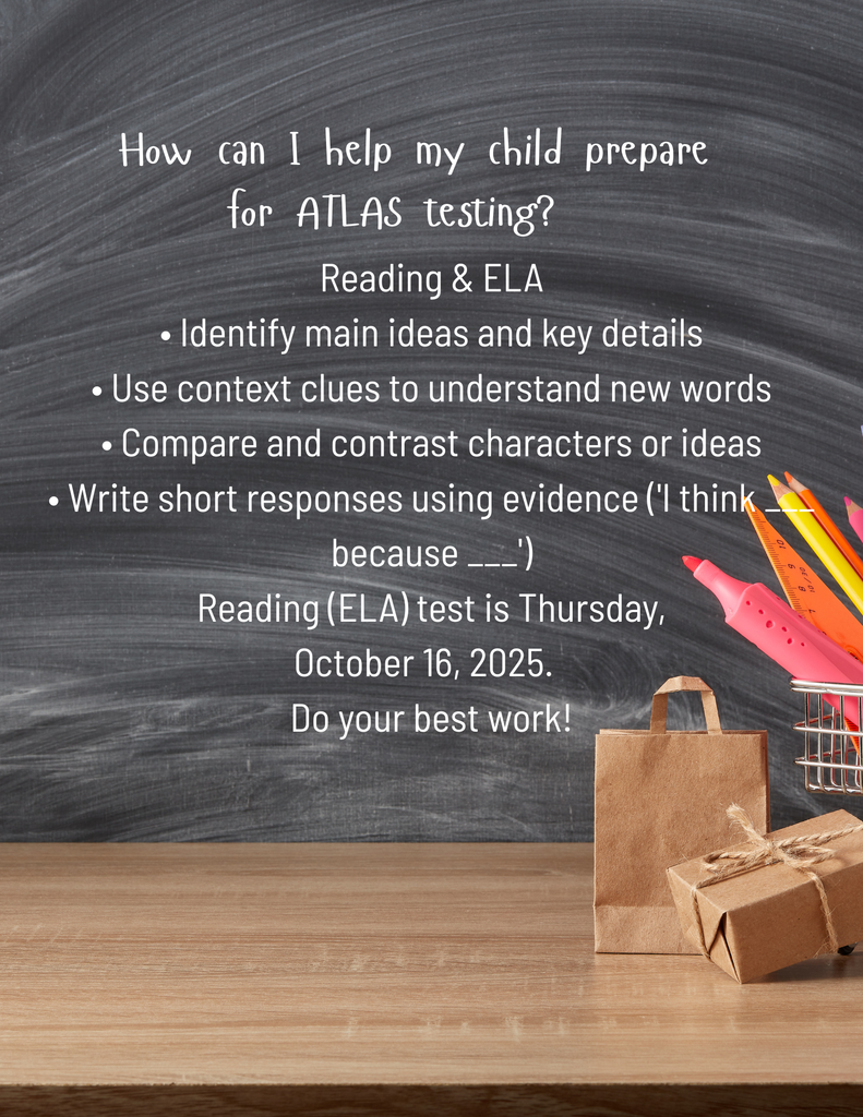 ELA (reading tests) are coming October 16!