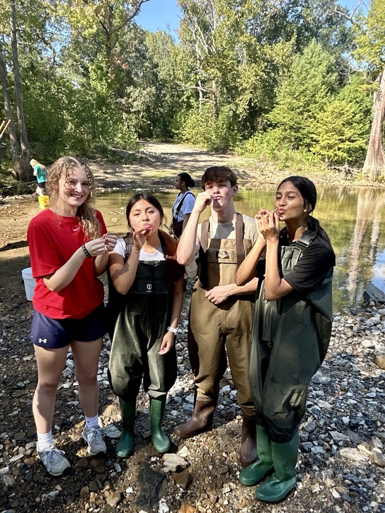 Students from Maumelle and Robinson High Schools' AP Environmental Science classes got hands-on with science at Lake Maumelle