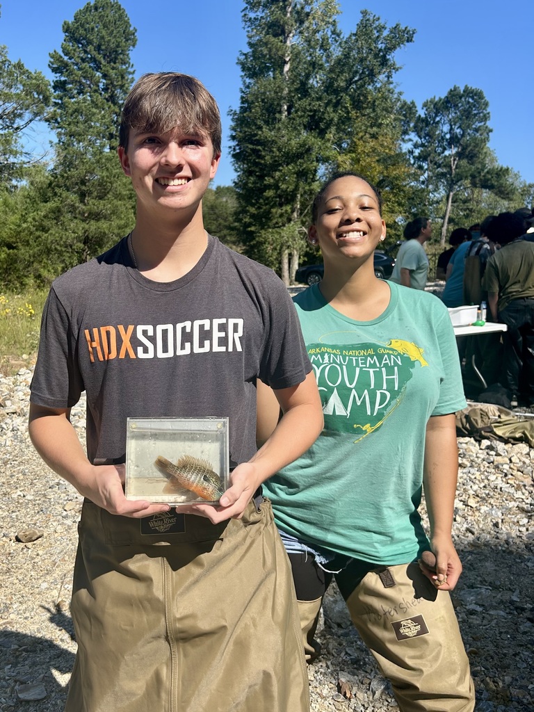 Students from Maumelle and Robinson High Schools' AP Environmental Science classes got hands-on with science at Lake Maumelle