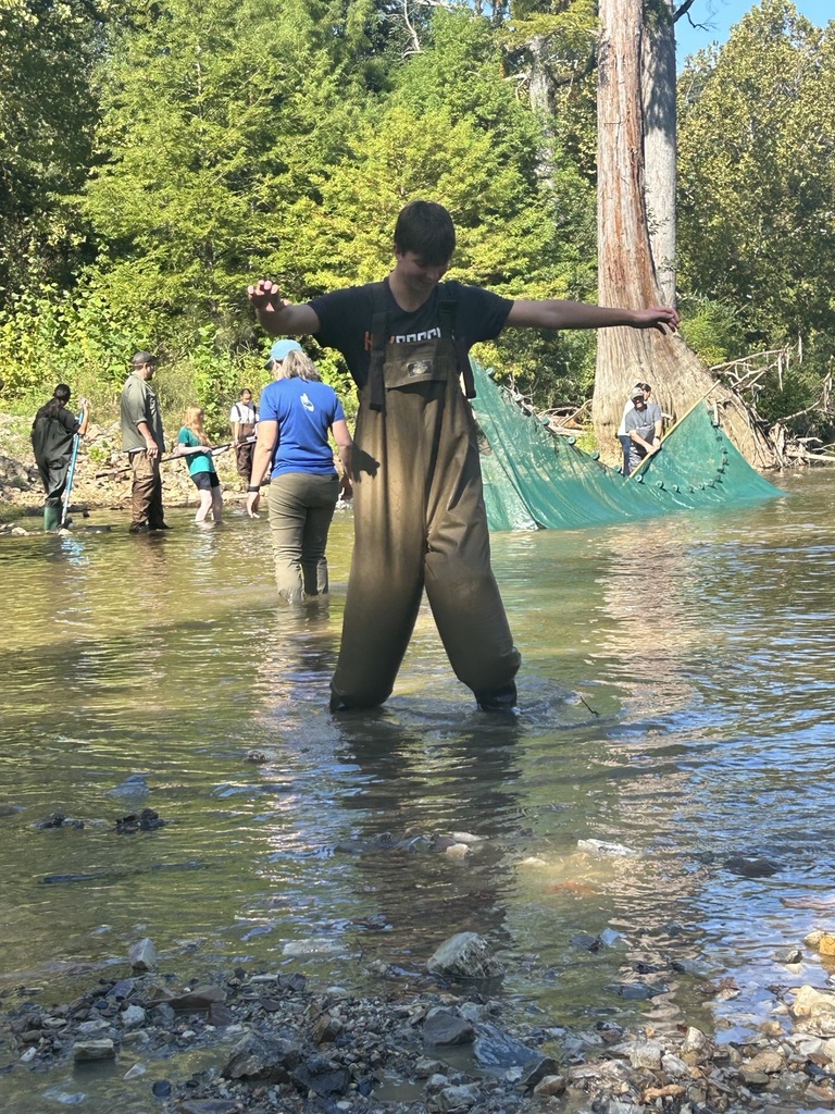 Students from Maumelle and Robinson High Schools' AP Environmental Science classes got hands-on with science at Lake Maumelle