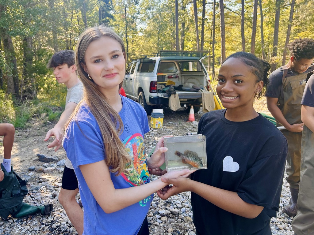 Students from Maumelle and Robinson High Schools' AP Environmental Science classes got hands-on with science at Lake Maumelle