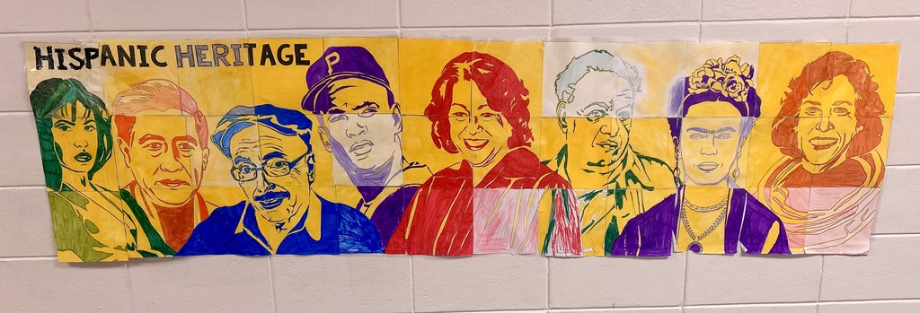 Hispanic Heritage Commemoration Classroom Art Poster