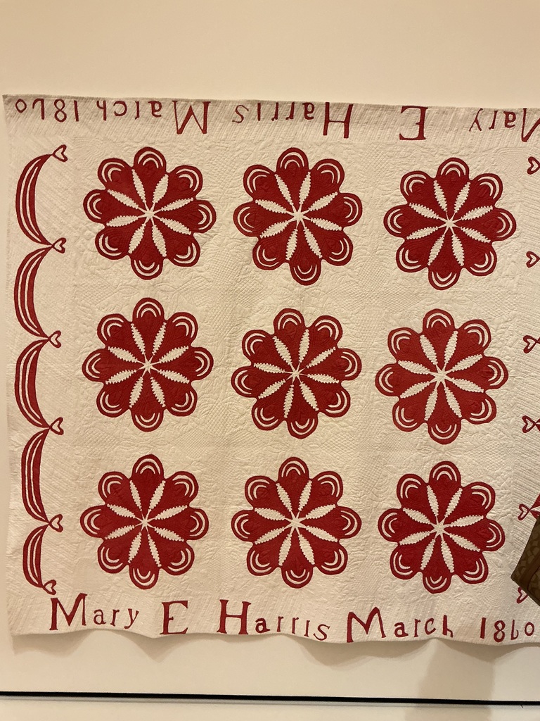 A quilt from the 1860s.