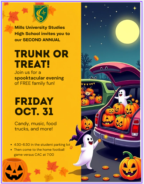 Flyer for Trunk or Treat