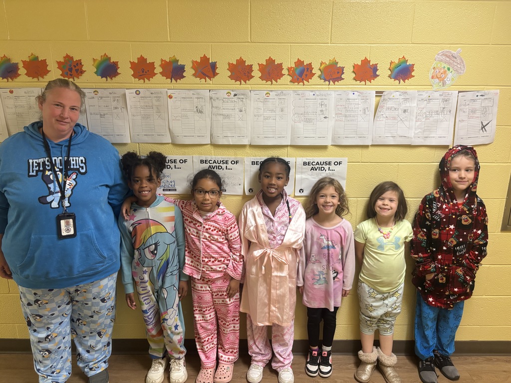 First Graders in pajamas to show that we are chasing our dreams and staying drug free