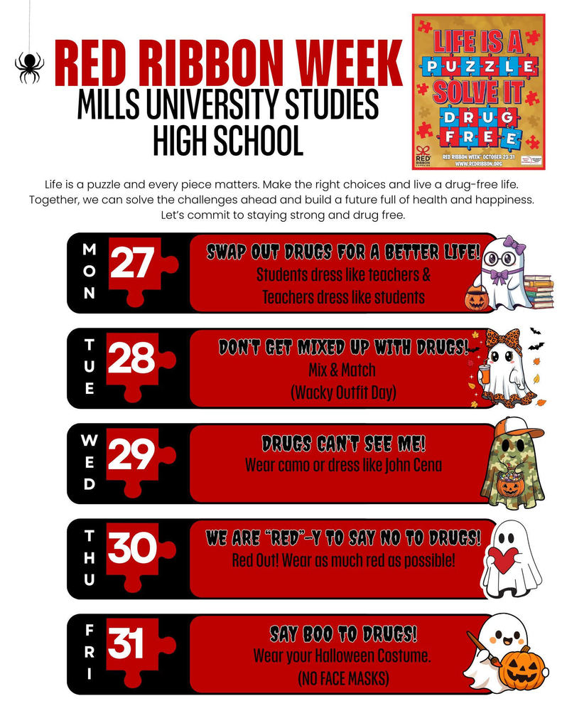 Graphic for Red Ribbon Week