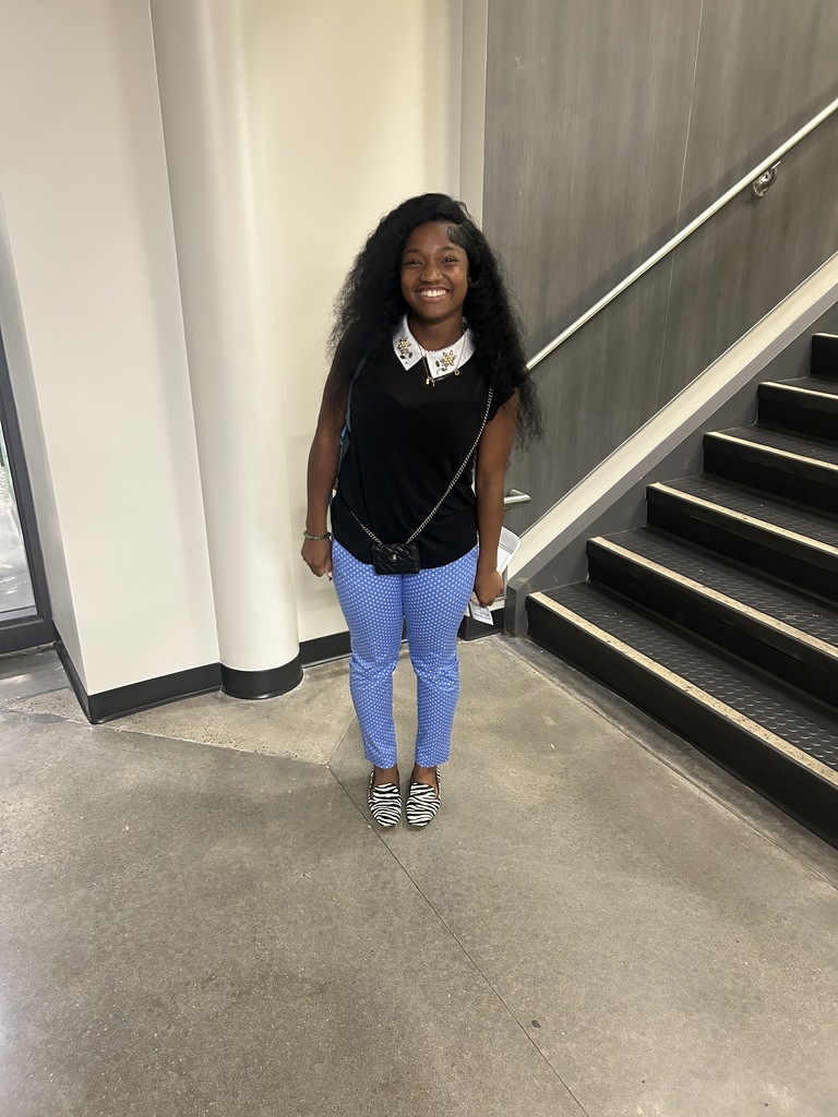 Student dressed as teacher