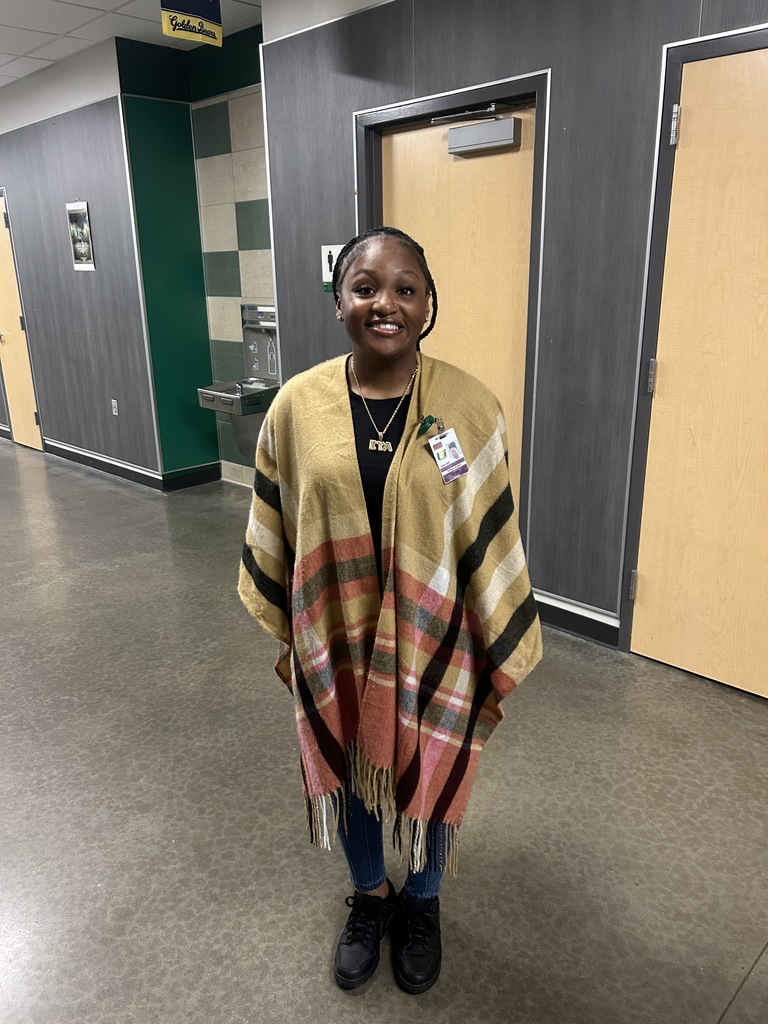 Student dressed as teacher