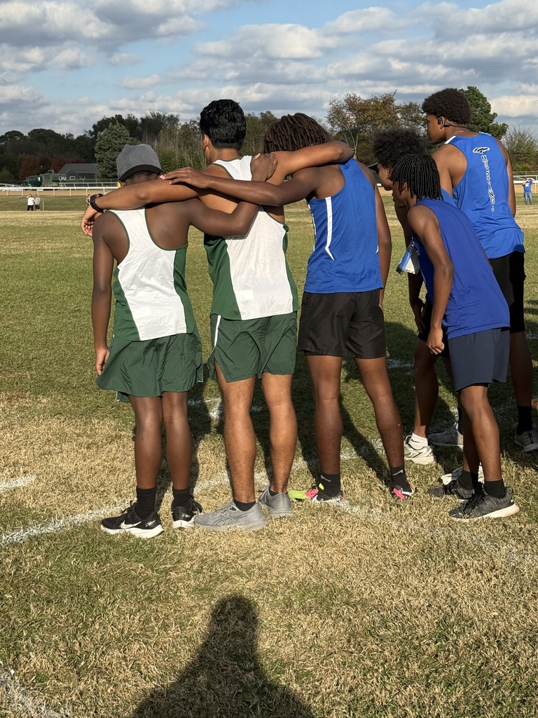 Runners clasping arms before race