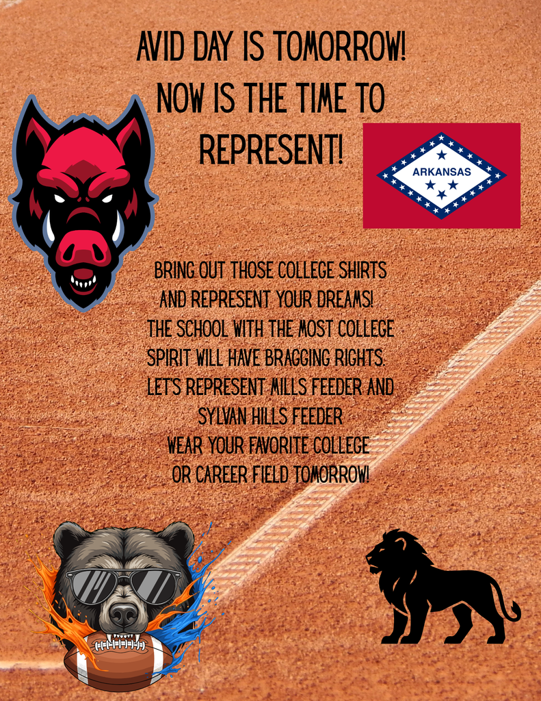 Wear your favorite college or career shirts tomorrow!