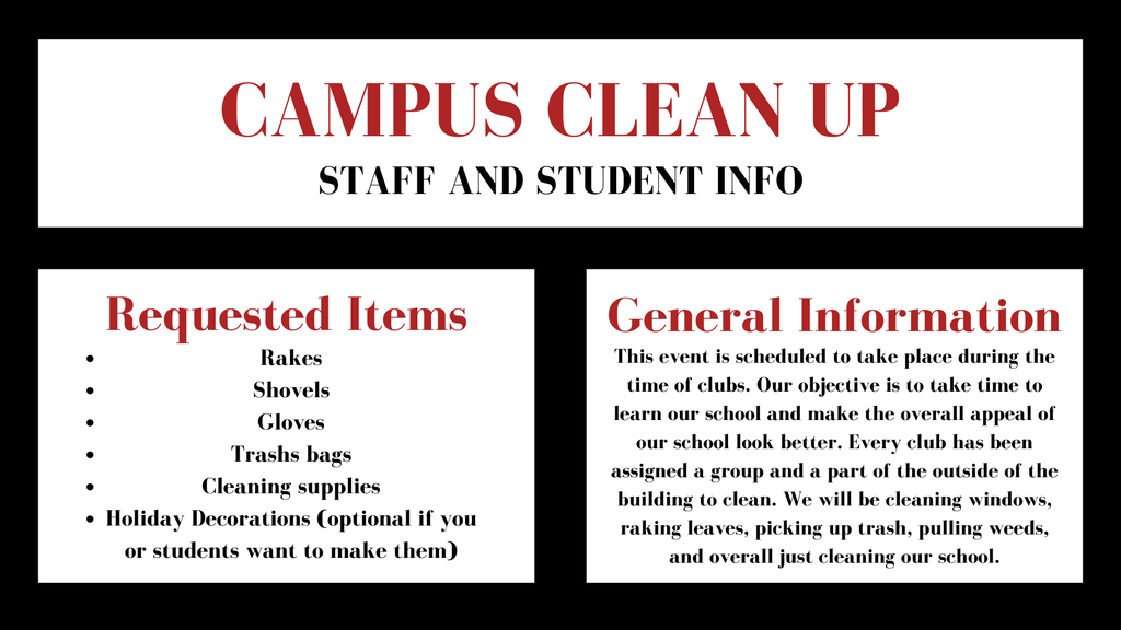 campus clean up