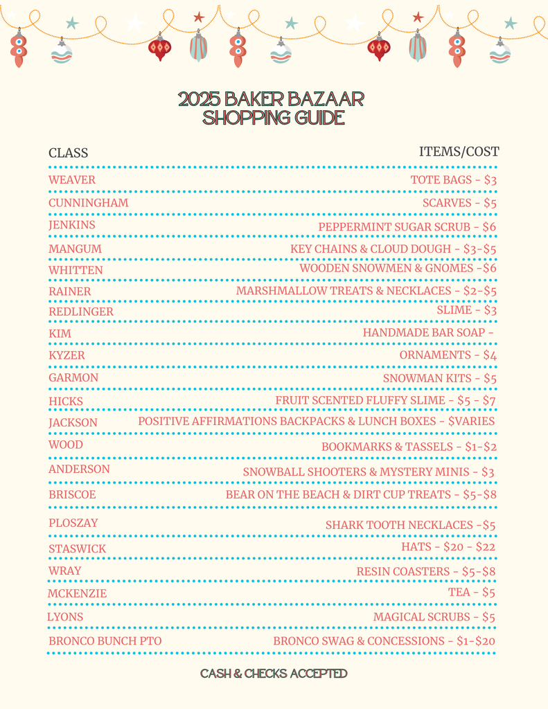 Bazaar Shopping Guide