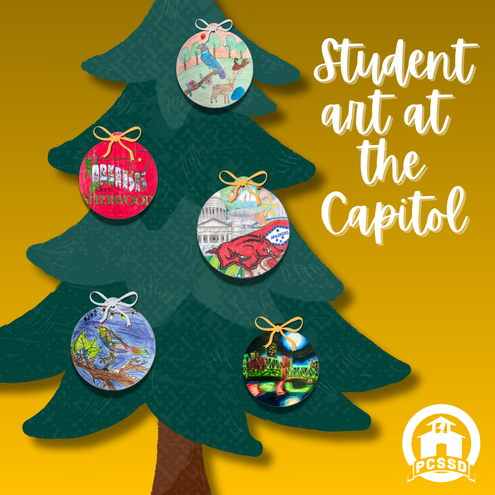 Poster for student art at the state capitol