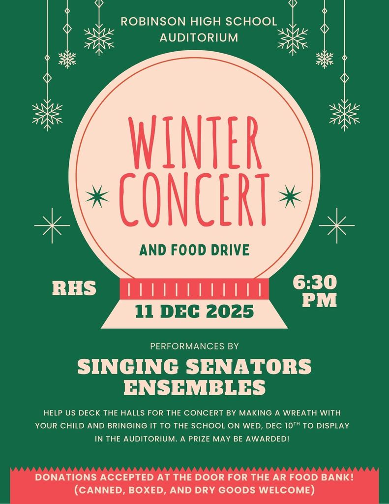 Join Us for the RHS Winter Choir Concert!